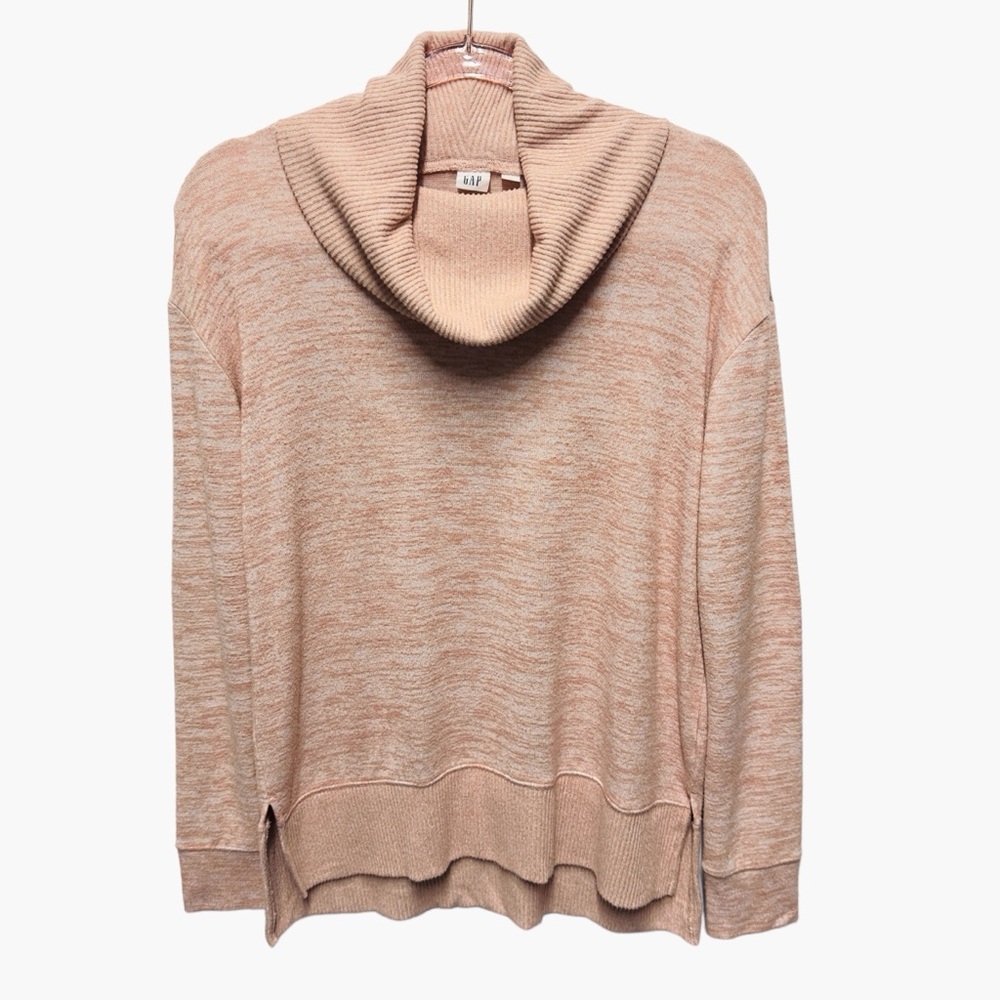 Rayon Thermal Knit Cowl Sweatshirt Pullover